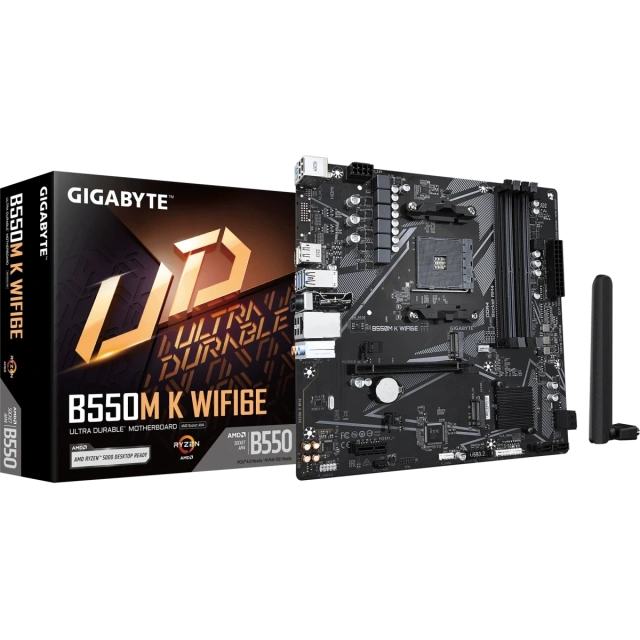 Материнская плата Gigabyte B550M K WF6E купить! 