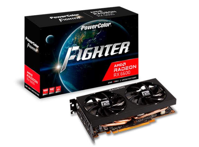 Видеокарта PowerColor Radeon RX 6600 Fighter 8GB (AXRX 6600 8GBD6-3DH), Retai купить! 