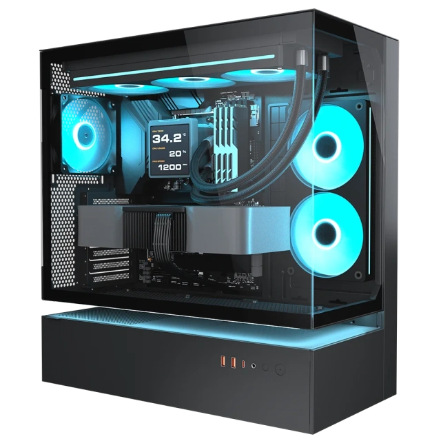 Игровой компьютер 991680 (Core i5-14400 2.5 ГГц/Intel B760/32 ГБ 6.0 ГГц/1024 SSD/RTX 5050 8 ГБ/Wi-Fi/650W/Cougar CFV235 (CGR-2DA4B) черный) - купить по выгодной цене!
