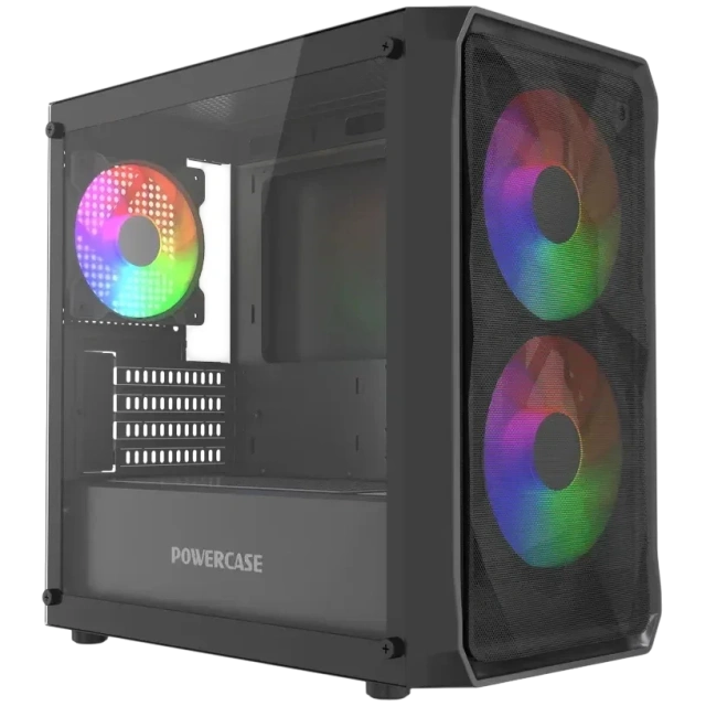 Компьютерный корпус Powercase Mistral Micro A3B ARGB V2 ARGB Black (CMMAB-A3-V2) купить! 