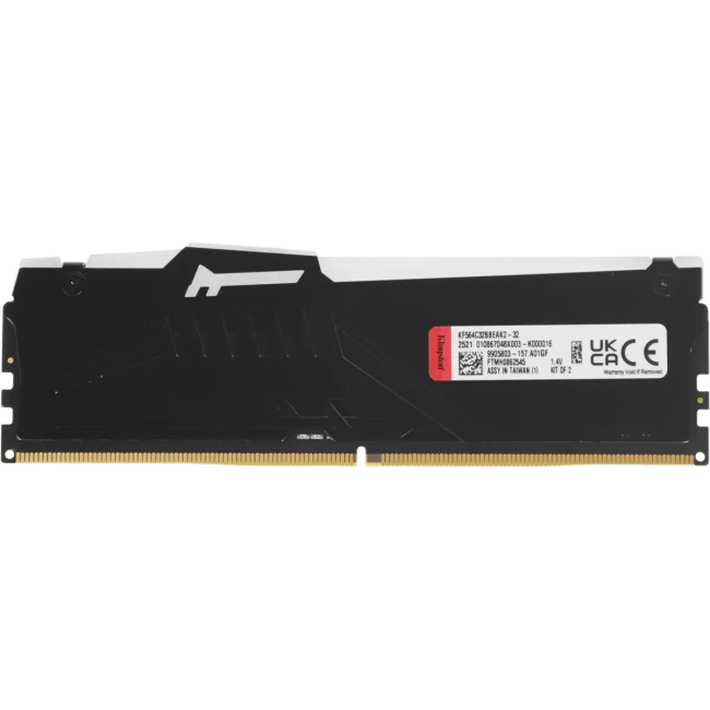 Оперативная память 32 Gb 6400 MHz Kingston FURY Beast RGB Black (KF564C32BBEAK2-32) купить! 