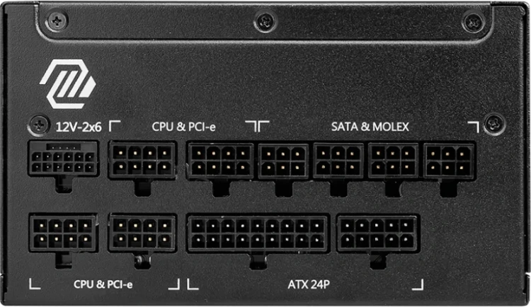 Блок питания MSI 1250W MAG A1250GL (306-7ZP9A11-CE0) 16 Pin (PCIe 5.0 Connector Cable Details) купить! 