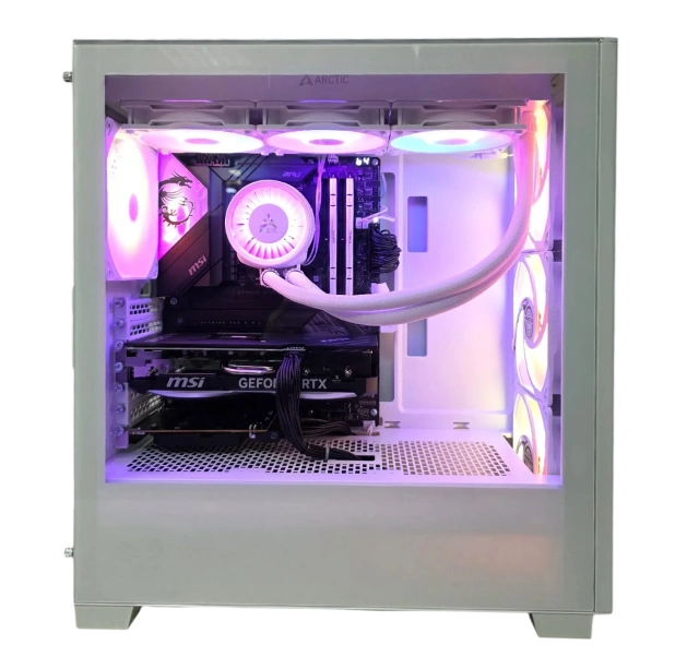 Игровой компьютер 990443 (Core Ultra 9 285K 3,7 ГГц/Intel Z890/96 ГБ DDR5 6 ГГц/1024 ГБ/RTX 5070 12 ГБ/Wi-Fi/850W/Phanteks 523 XT PRO ULTRA Matte TG RGB White) - купить по выгодной цене!