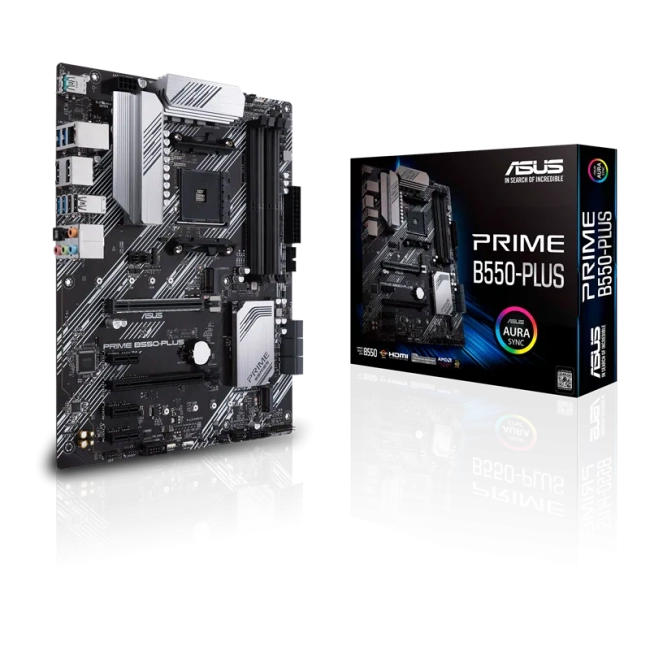 Материнская плата ASUS PRIME B550-PLUS (AM4/AMD B550/4xDDR4/mATX) купить! 