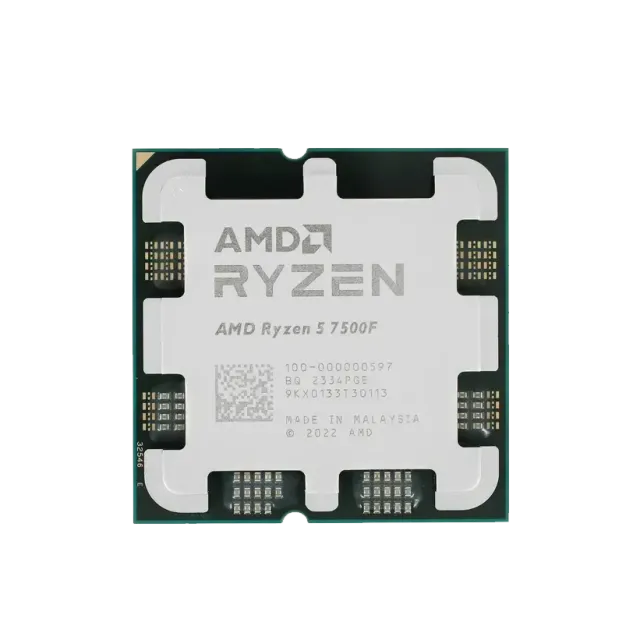 Процессор AMD Ryzen 5 7500F (3.7 ГГц - 5 ГГц / AM5 / кол-во ядер: 6  / TDP 65 Вт), OEM купить! 