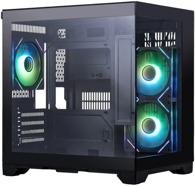 Компьютерный корпус 1STPLAYER MEGAVIEW MV5-TP ARGB Black (MV5-TP-BK-2FC7R-1FC7) купить! 