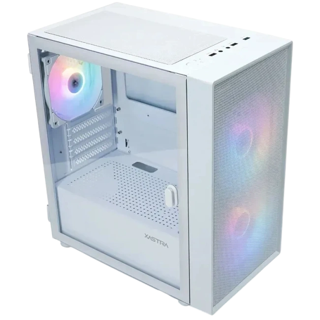 Компьютерный корпус XASTRA A305M 3FRGB TG White (A305M-2FC14F-1FC12F-D-WH) купить! 