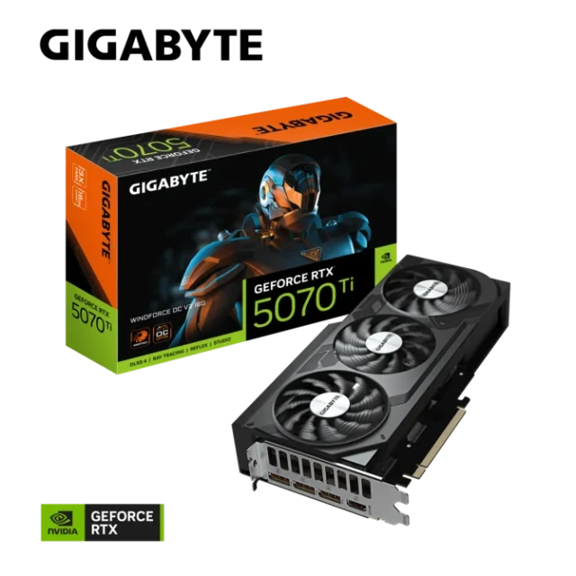 Видеокарта Gigabyte GeForce RTX 5070 Ti  WINDFORCE OC V2 16Gb (GV-N507TWF3OCV2-16GD) купить! 