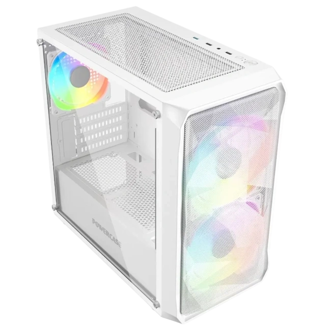 Компьютерный корпус Powercase Mistral Micro A3W TG ARGB White (CMMAW-A3) купить! 