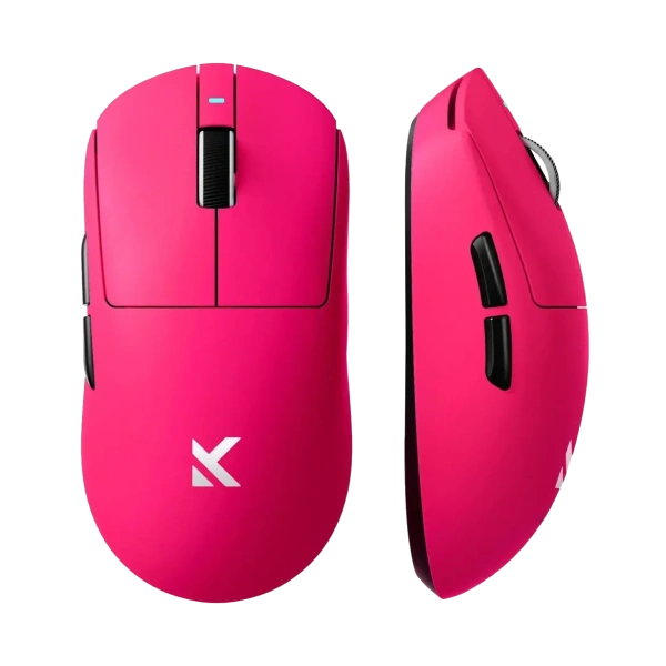 Мышь беспроводная mchose A7 ultra, радиоканал/bluetooth, 8KHz, розовая