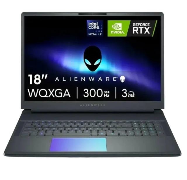 Ноутбук Alienware 18 Area-51 (Core Ultra 9 275HX/18" 2560x1600 300Hz/64Gb/2Tb SSD/NVIDIA GeForce RTX 5090 24Gb/Win 11 Home) Liguid Teal - фото