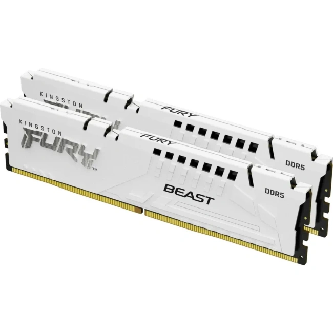 Оперативная память DDR5 32 Gb 5600 MHz Kingston FURY Beast AMD White (KF556C36BWEK2-32) купить! 