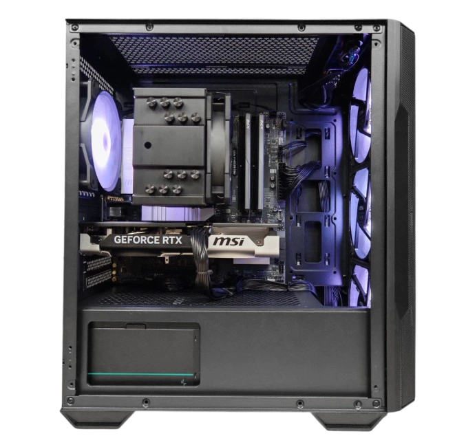 Игровой компьютер 989915 (Core i5-12600KF 3.7 ГГц/Intel B760/32 ГБ DDR5 6 ГГц/2048 ГБ SSD/RTX 4060 Ti 8 ГБ/Wi-Fi/800W/MSI MAG FORGE M100R ARGB TG Black) - купить по выгодной цене!