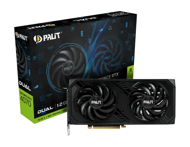 Видеокарта Palit GeForce RTX 4070 DUAL (NED4070019K9-1047D) купить! 