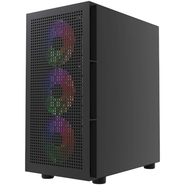 Компьютерный корпус Powercase Mistral Micro EM17 ARGB Black (CMMEM17B-A4) купить! 
