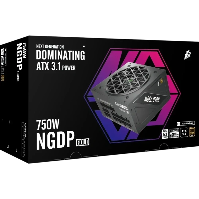 Блок питания 1STPLAYER 750W NGDP Gold (HA-750BA4) 16 Pin (PCIe 5.0 Connector Cable Details) купить! 