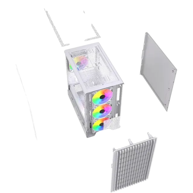 Компьютерный корпус Powercase Mistral Micro C4W ARGB White (CMMCW-A4) купить! 
