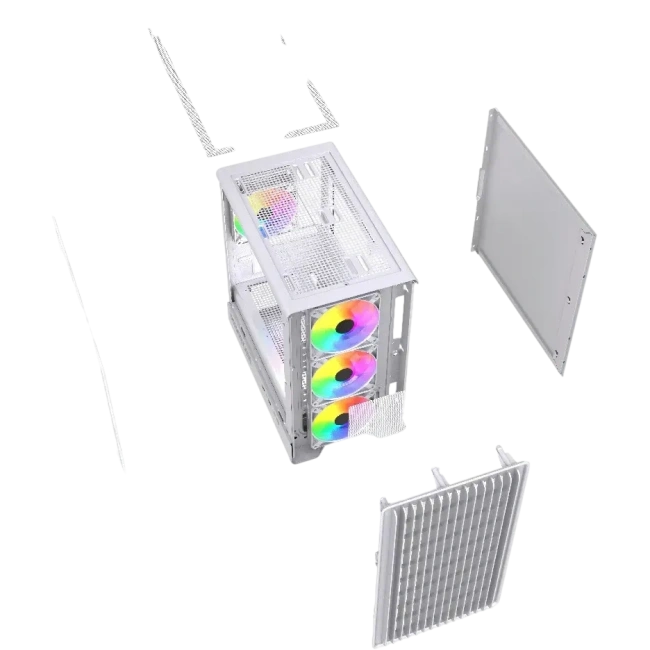 Компьютерный корпус Powercase Mistral Micro C4W ARGB White (CMMCW-A4) купить! 
