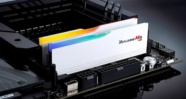 Оперативная память DDR5 64 Gb 6000 MHz G.Skill RIPJAWS M5 RGB White (F5-6000J3238G32GX2-RM5RW) купить! 