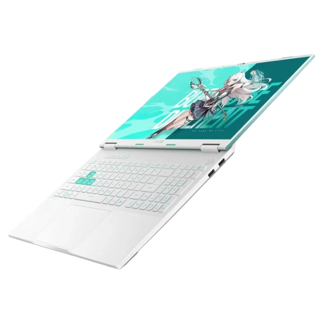 Ноутбук Asus TUF Gaming FA608WM (AMD Ryzen AI 9 HX 370/16" 2560x1600/16Gb/1Tb SSD/NVIDIA GeForce RTX 5060 8Gb/Win 11 Home) Бирюзовый - фото