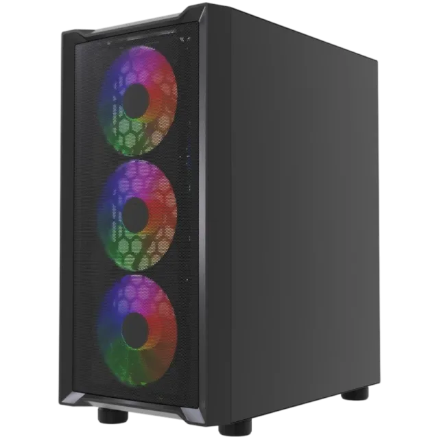 Компьютерный корпус Powercase Mistral Micro EM19 TG ARGB Black (CMMEM19B-A4) купить! 