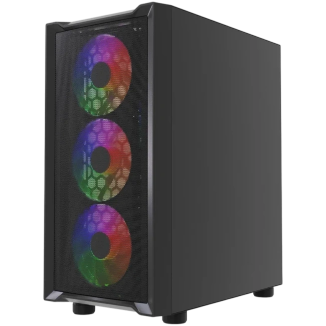 Компьютерный корпус Powercase Mistral Micro EM19 TG ARGB Black (CMMEM19B-A4) купить! 