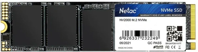 Твердотельный накопитель SSD 256 ГБ M.2 NVMe Netac (NT01NV2000-256-E4X) купить по выгодной цене! 