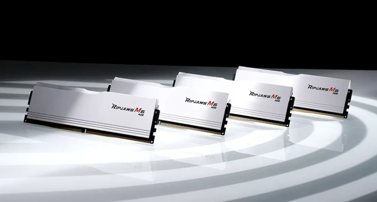 Оперативная память DDR5 64 Gb 6000 MHz G.Skill RIPJAWS M5 RGB White (F5-6000J3238G32GX2-RM5RW) купить! 