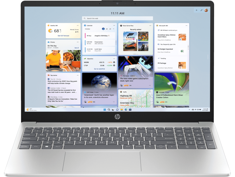 Ноутбук HP Star Book 15-fd1250tu (Core Ultra 5/15.6" FHD/16Gb/512Gb SSD/Intel Arc/Win 11 Home) Silver - фото