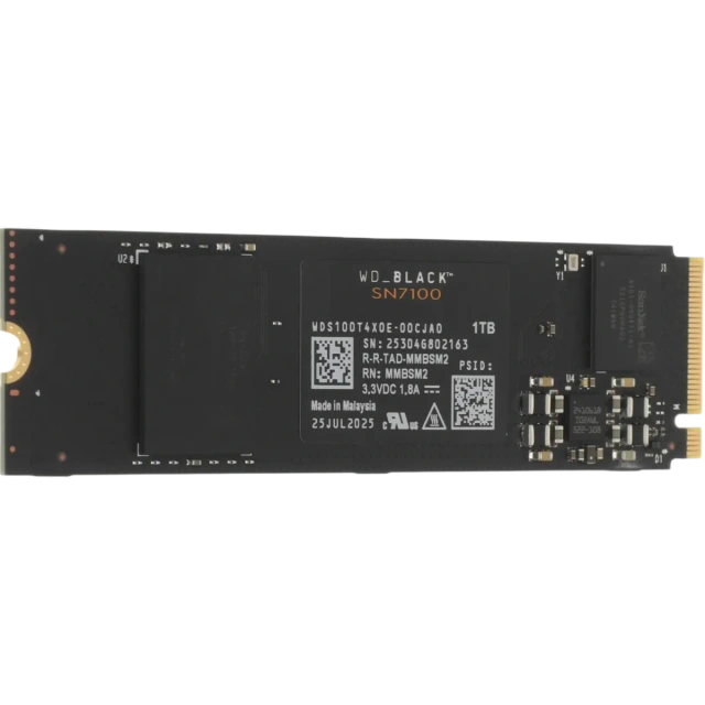 Накопитель SSD Western Digital 1000 Gb SN7100 Black (WDS100T4X0E) купить! 