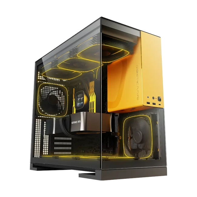 Игровой компьютер 992925 (Ryzen 7 7800X3D 4.2 ГГц/AMD X870/32 ГБ DDR5 6.0 ГГц/1024 ГБ SSD/RTX 5060 Ti 16 ГБ/Wi-Fi/850W/Geometric Future Model 5 ARGB Black Yellow) - купить по выгодной цене!