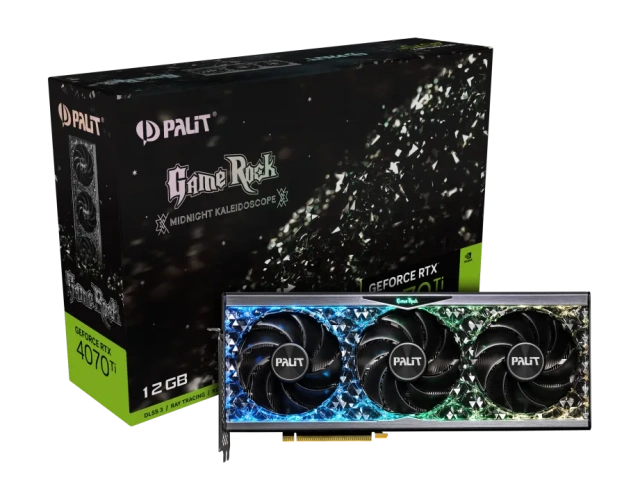 Видеокарта Palit GeForce RTX 4070 Ti 12Gb GAMEROCK (NED407T019K9-1045G) купить! 