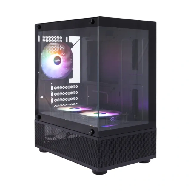 Компьютерный корпус 1STPLAYER MIKU Mi2-A LED Black (FP_Mi2-A-BK-2F1R-1F1) купить! 