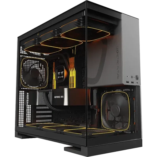 Игровой компьютер 990245 (Core Ultra 5 245KF 4,2 ГГц/Intel Z890/32 ГБ DDR5 6 ГГц/1024 ГБ/RX 9070 XT 16 ГБ/Wi-Fi/800W/Geometric Future Model 5 ARGB Black Gray) - купить по выгодной цене!