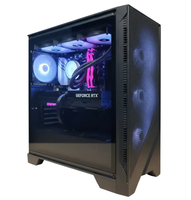 Игровой компьютер 989684 (Ryzen 7 7800X3D 4,2 ГГц/AMD B850/32 ГБ DDR5 6 ГГц/2048 ГБ SSD/RTX 5070 12 ГБ/Wi-Fi/1000W/MSI MAG FORGE 320R AirFlow TG ARGB) - купить по выгодной цене!