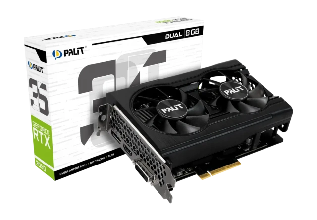 Видеокарта Palit GeForce RTX 3050 8 ГБ (NE63050018P1-1070D) купить! 