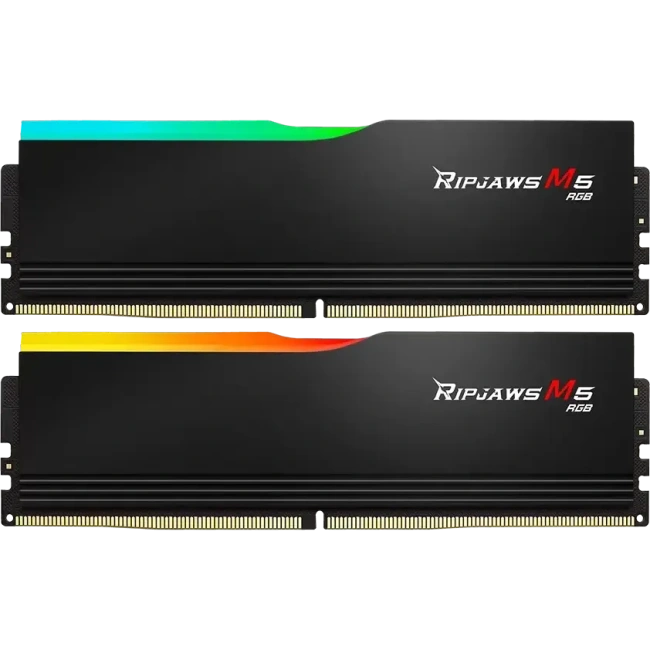 Оперативная память DDR5 64 Gb 6400 MHz G.Skill RIPJAWS M5 RGB Black (F5-6400J3239G32GX2-RM5RK) купить! 