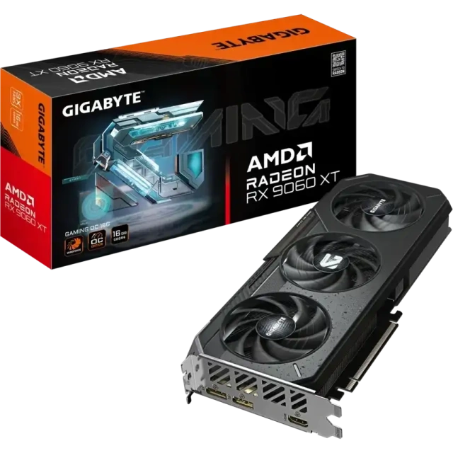 Видеокарта Gigabyte Radeon RX 9060 XT GAMING OC 16GB (GV-R9060XTGAMING OC-16GD) купить! 