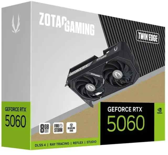 Видеокарта Zotac GeForce RTX 5060 Twin Edge 8Gb (ZT-B50600E-10M), Retail купить! 