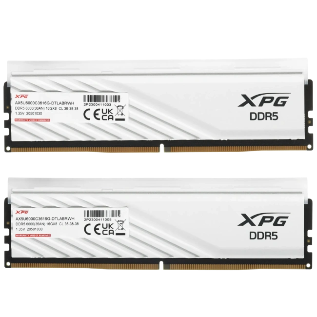 Оперативная память 32 Gb 6000 MHz ADATA XPG LANCER Blade RGB White (AX5U6000C3616G-DTLABRWH) купить! 
