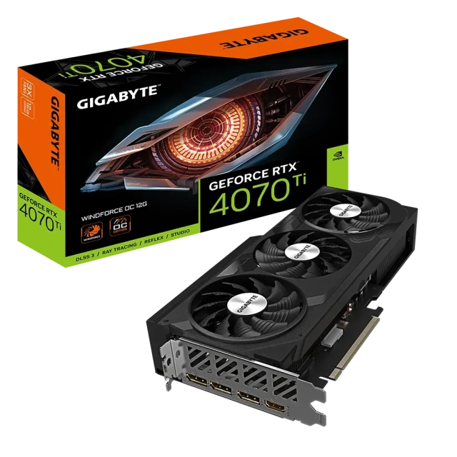 Видеокарта GIGABYTE GeForce RTX 4070 Ti WINDFORCE OC 12G (GV-N407TWF3OC-12GD), Retail купить! 