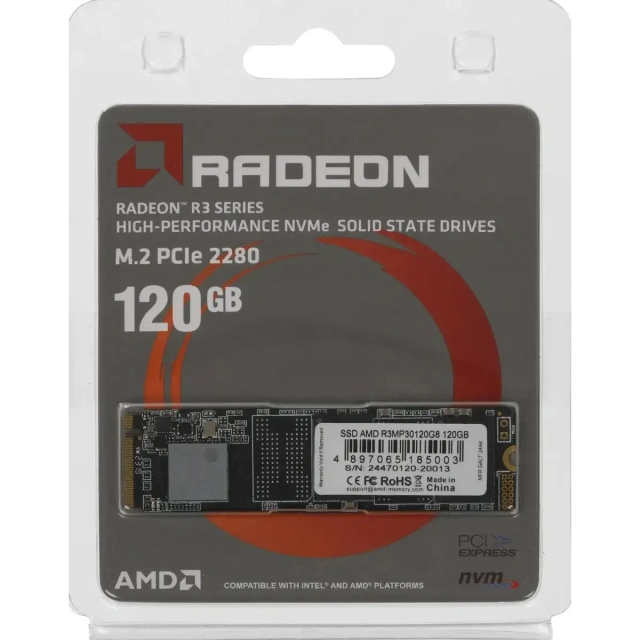 Накопитель SSD 120 Gb AMD Radeon R3 Series (R3MP30120G8) купить! 