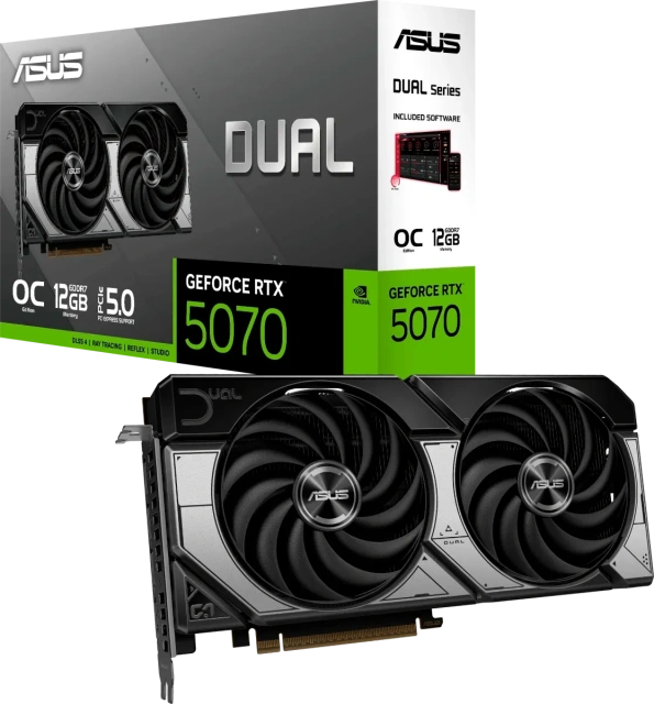 Видеокарта ASUS GeForce RTX 5070 DUAL OC Edition (DUAL-RTX5070-O12G), Retail купить! 