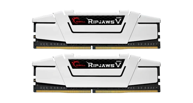 Оперативная память DDR4 32 Gb 3600 MHz G.SKILL RIPJAWS V White (F4-3600C18D-32GVW) купить! 