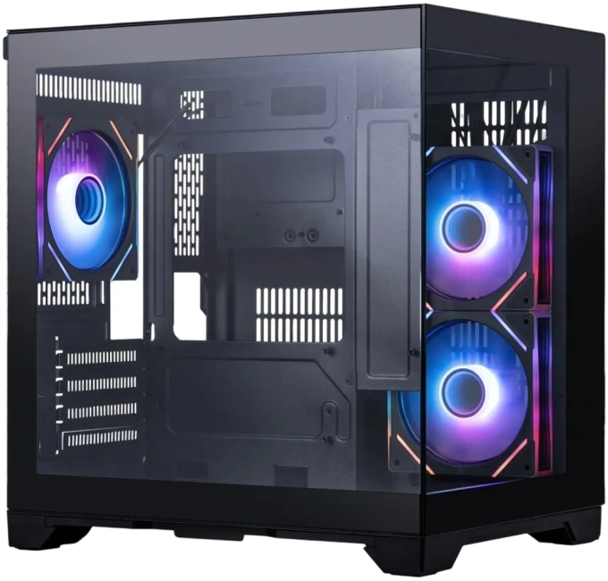 Компьютерный корпус 1STPLAYER MEGAVIEW MV5-TP ARGB Black (MV5-TP-BK-2FC7R-1FC7) купить! 