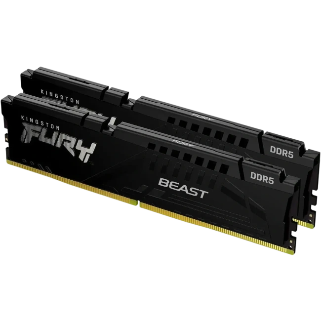 Оперативная память DDR5 32Gb 6400MHz Kingston Fury Beast (KF564C32BBEK2-32) (2x16Gb KIT) купить! 
