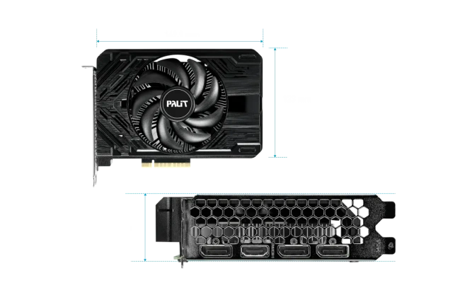 Видеокарта Palit GeForce RTX 4060 8GB STORMX (NE64060019P1-1070F), Retail купить! 