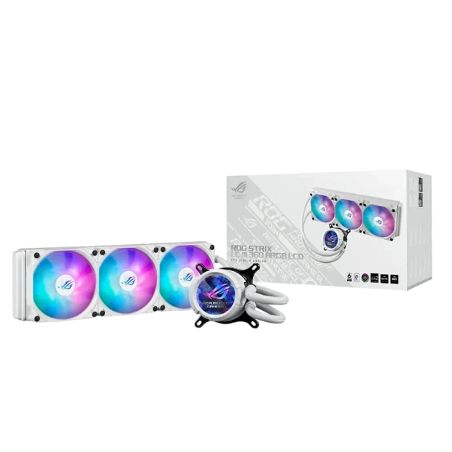 Система водяного охлаждения ASUS ROG STRIX LC III 360 ARGB LCD WHT (90RC00W2-M0UAY0) купить! 