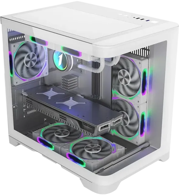 Компьютерный корпус 1STPLAYER UVIEW UV5 White (UV5-WH) купить! 