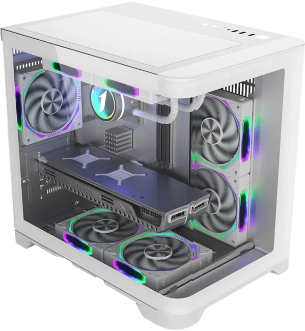 Компьютерный корпус 1STPLAYER UVIEW UV5 White (UV5-WH) купить! 